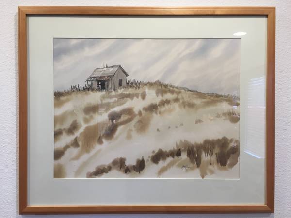 Dave McGuire Watercolor " UCSC Barn" 1
