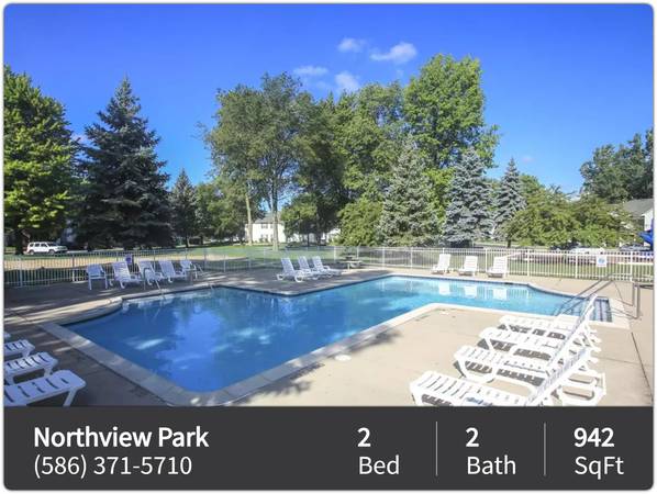 $1,609 / 2br - 942ft2 - Is this too good to be true? The perfect location in Sterling Heights (Sterling Heights)64018942889730122