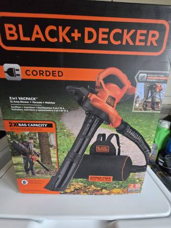 BLACK+DECKER BEBL7000 3-in-1 VACPACK Corded Blower, Vacuum, and Mulcher 1