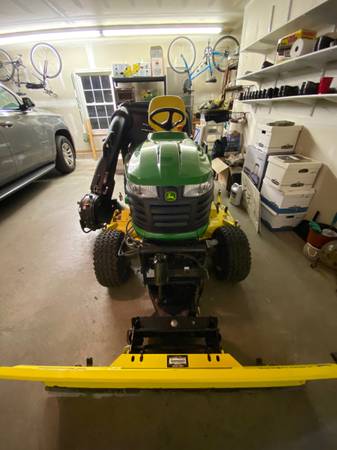 JOHN DEERE X 738 HEAVY DUTY TRACTOR M/54” PLOW/3 BAG SYSTEM 1