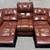 Brown Leather Reclining Couch 1 thumbnail