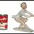 Wallendorf Ice Skater Figurine by Steiner,  Germany, 1950s Porcelain 3 thumbnail