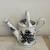 Vintage White & Black Floral Watering Can/ Pitcher 2 thumbnail