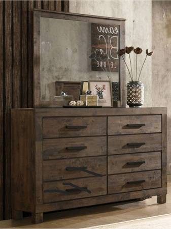 NEW!!  Smoky dresser and mirror 1