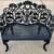 Patio Set Beautiful Vintage Metal Bench Loveseat 2 Seat Outdoor Patio Seat 5 thumbnail