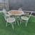 Vintage Rustic Metal Patio Set 7 thumbnail
