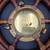 Vintage Ship Wheel Port Hole Clock Time Quartz Brass 24" Wood Nautical 4 thumbnail