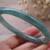 Certified A JADE JADEITE Green Natural 100% Round Bangle Bracelet 59mm 2 thumbnail