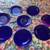 Beautiful Blue Vintage 18-Piece Glass Dinner Plate Set with Baijab 1 thumbnail