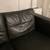 Black Leather Sofa - two seater 11 thumbnail