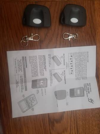 2- Linear DTC Delta 3 Remote Garage Door Transmitter 8 Dip Switch 310M 1
