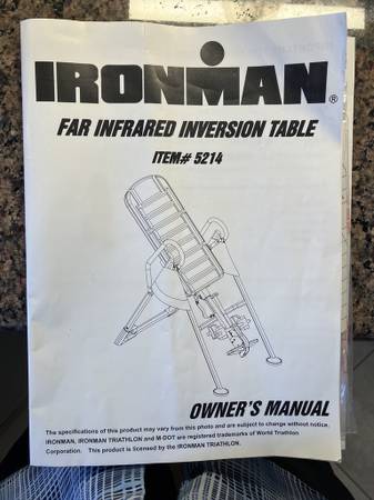 5214INVERSION TABLE--Ironman far infrared 1