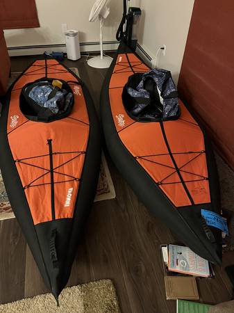 Two inflatable single kayaks $400 each 1