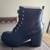 Black chunky lace up boots 3 thumbnail