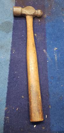 Vintage Baker "Hand Made" Ball Peen Hammer 1