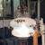 Beautiful Mid- Century Modern glass hanging lamp 5 thumbnail