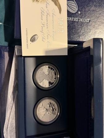 2012 American silver eagle two coin proof set 1