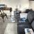 Charcoal gray loveseat 2 thumbnail