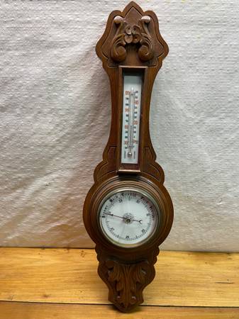 Antique Thermometer/Barometer 1