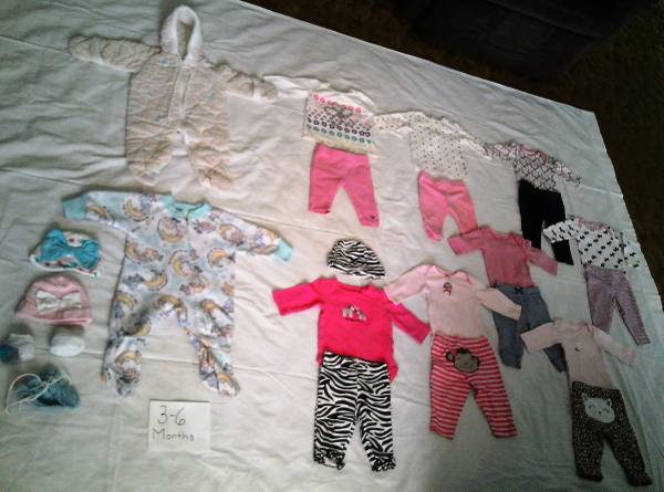 Girl’s Baby Clothes (3-6 months) - $22.00 for all 1