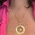 Brand New Yellow gold Cancer Horoscope Necklace (June 22 to July 22) 2 thumbnail