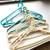 Finest Quality Hangers Green Ivory White Pack of 10 5 thumbnail