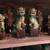 Foo Dogs Foo Lions Rare Antique Chinese Porcelain Polychrome Set of 4 9 thumbnail