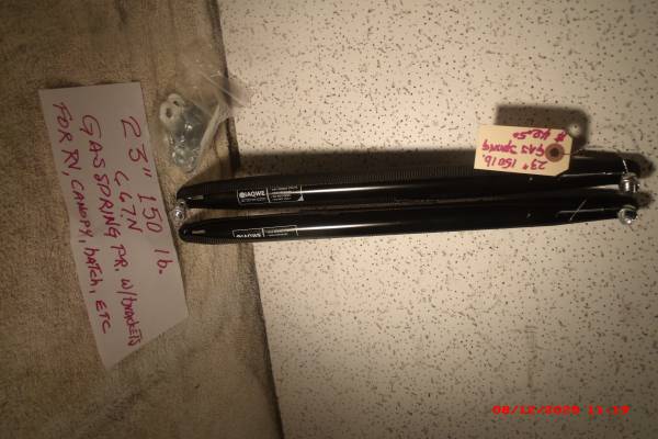23"  NEW  GAS SPRINGS SET 100-150 LB. 1