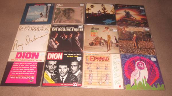 New boxes Rock LPs, Country LPs & 45s - Space 117C - I-76 Antique Mall 1