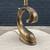 Mid-Century Modern Sculpted Dolphin Style Brass Table Lamp, c.1960’s 4 thumbnail