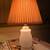 Pair antique / vintage frosted glass diamond / hobnail table lamps-new electric 6 thumbnail