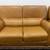 Modern Tan Leather Sofa Set + Glass Coffee Table – Delivery Available 5 thumbnail