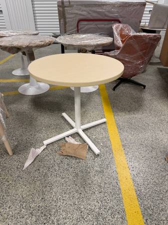 36" round designer dining table 1