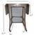 Vintage Metal Drop Leaf Typewriter Stand with Wheels 7 thumbnail