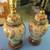 2 KYO (KYOTO) SATSUMA WARE POTTERY LAMPS WITH WOOD BASES 1 thumbnail