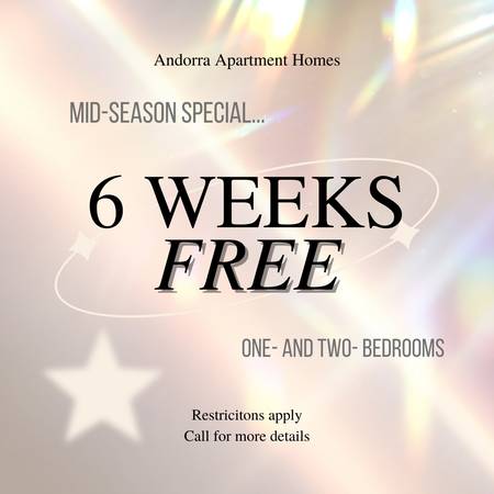 $1,320 / 1br - 713ft2 - Falling Leaves. . . Falling Prices! Here at Andorra! (Holly Springs, NC)63968073964290120