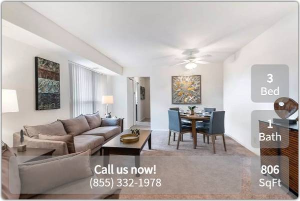 $2,609 / 3br - 806ft2 - Be at the center of it all: 3 BR, 1 BA, 806 Sq Ft. (Herndon)63822288420353121