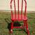 Bentwood Red Childs Small Wooden Chair, Childrens Farmhouse Wood Chair 4 thumbnail