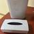 Lavender bathroom trash can with matching flat Kleenex hinged box 1 thumbnail