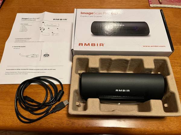 Ambir Imagescan Pro 687 card scanner (New in box) 1
