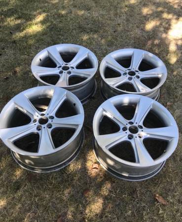 BMW X5 X6 E65 E66 SILVER FACTORY GENUINE STYLE 128 21"STAGGERED WHEELS 1