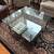 36” square glass & wrought iron coffee table 1 thumbnail