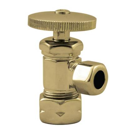 6 New Westbrass Angle Stop Shut Off Polished Brass, D105-03 1