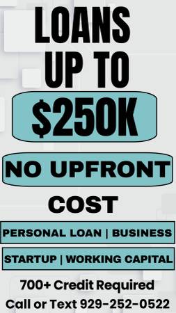 NO UPFRONT COST LOANS - FUNDING UP TO $250K WITH NO MONEY DOWN 1