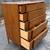Mid Century Walnut 5 Drawer Chest Barney Flagg for Drexel Parallel. 6 thumbnail