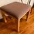 Ottoman settee stool accent made in USA solid maple feet stool 3 thumbnail