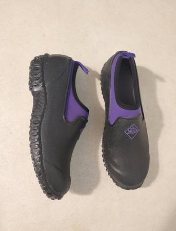 Muck Boot Garden Muckster Black Purple Shoes Clogs Size 5 1