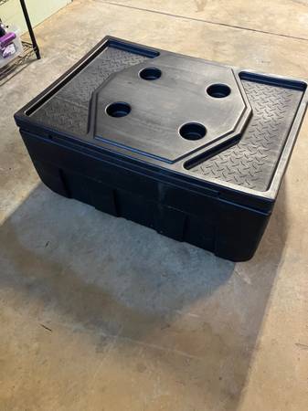 Dee Zee black plastic truck box, 17x27x39 outer dimensions 1