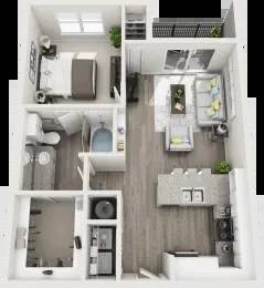 Corner Unit, Hot Tub, High Ceilings 1