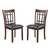 NEW - (Set of 2) Contemporary Armless Dining Side Chairs, Faux Leather 1 thumbnail